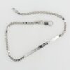 Bracciale in argento personalizzabile da uomo
