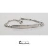 bracciale in argento personalizzabile da uomo