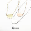 collana con pendente a cuore personalizzabile con incisione