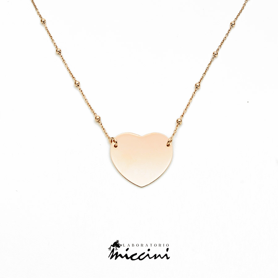 Collana con ciondolo cuore