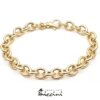 Bracciale rolò grande in argento dorato