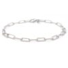 Bracciale a Catena con Maglie allungate in Argento