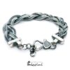 Bracciale treccia grande in argento