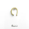 ear cuff in argento dorato e zirconi