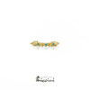 orecchino ear cuff con spuntoni in argento dorato