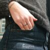 chevalier sottile in argento personalizzabile con incisione