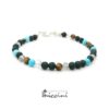 bracciale da uomo in pietre naturali e argento
