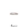 fedina in argento rodiato con zirconi bianchi
