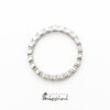fedina in argento con zirconi