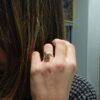 solitario a goccia con morganite