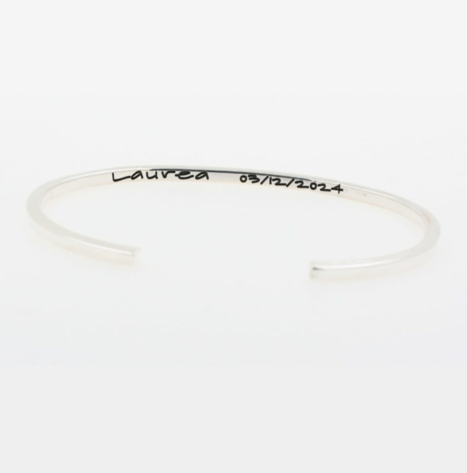 Bracciale Rigido Sottile in Argento