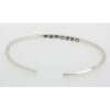 Bracciale Rigido Sottile in Argento inciso