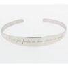 Bracciale rigido in argento inciso