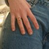 anello con perla in oro giallo