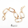 bracciale da donna a catena in argento dorato