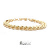 bracciale maglia grumetta in argento 925 dorato