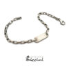bracciale in argento brunito 925 con incisione personalizzata
