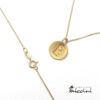 collana minimal con inziale in argento
