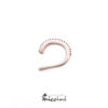 ear cuff in argento con zirconi in 8 varianti di colore