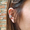 Ear Cuff Argento e Zirconi