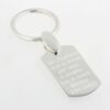 Customizable Silver Keychain