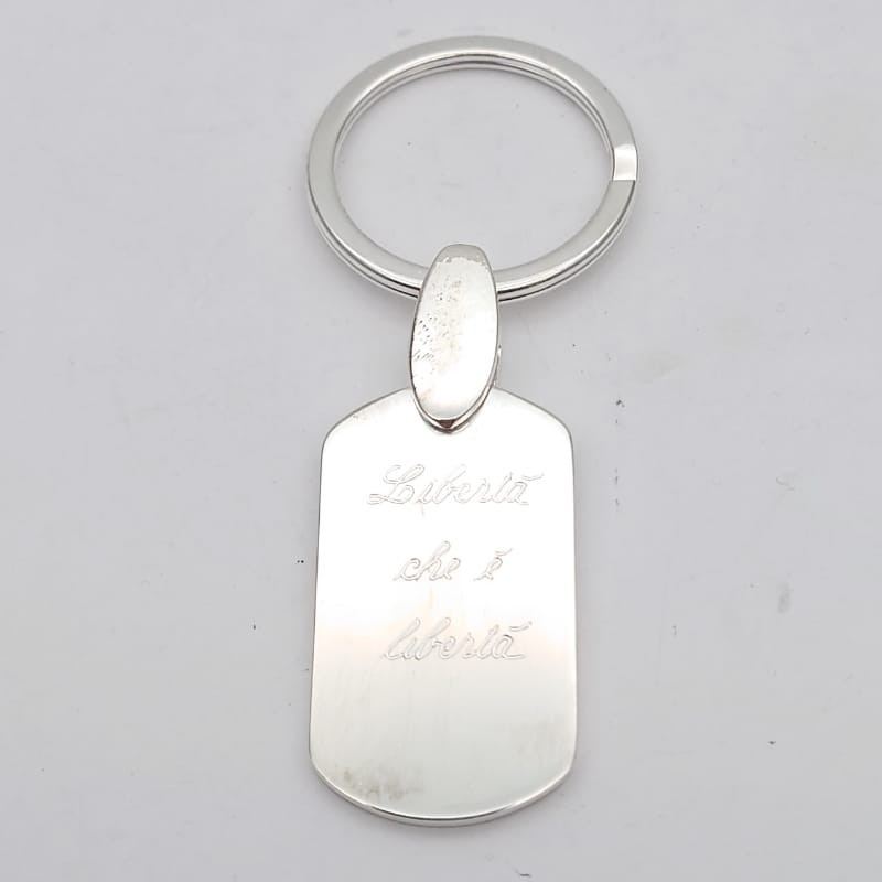 G.2691 Portachiavi Argento 925 Personalizzabile – GATTOMAO