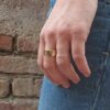 anello in oro lucido a fascia