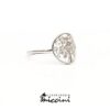 anello in oro bianco a forma di albero della vita
