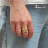 anello stella marina in argento