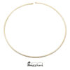 collana girocollo rigida in argento 925 dorato