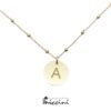 collana personalizzata con iniziale in argento