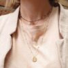 collana in argento rodiato, rosato o dorato personalizzabile