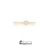solitario minimal in oro giallo 18 kt