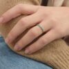 anello minimal con turchesi naturali