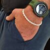 bracciale uomo in argento 925 in maglia a fune