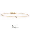 bracciale minimal con diamante
