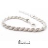 bracciale da uomo in argento maglia a corda piena