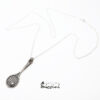 Collana Racchetta da Tennis Argento Brunito