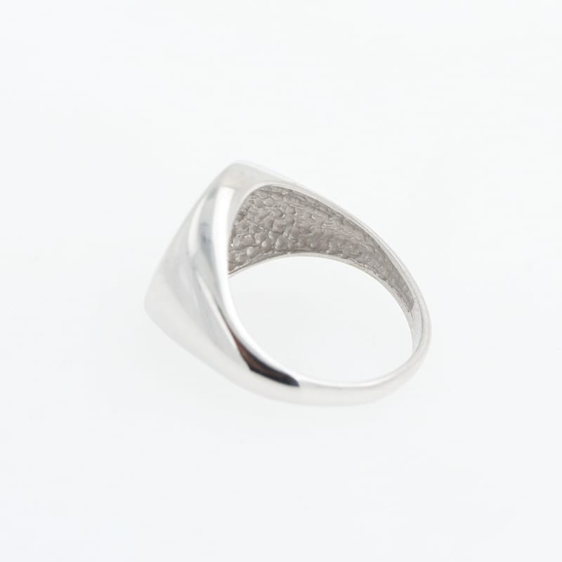 Anello Chevalier Da Mignolo In Oro Bianco Personalizzabile