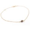 bracciale catena forzatina con diamante grezzo naturale