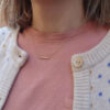 Collana in Oro con Barretta di Zirconi