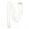 Collana a catenina con pendente in oro giallo a forma di cuore tridimensionale