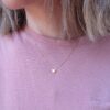 collana in oro con centrale a forma di cuore