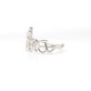 anello fatto a mano in filo d'argento 925
