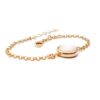 Bracciale con centrale in madreperla in argento 925 dorato