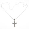 collana con ciondolo a croce in argento 925