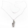 collana in argento con ciondolo a forma di scarpa da calcio