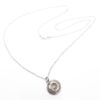 collana e ciondolo in argento 925 a forma di tazzina di caffè