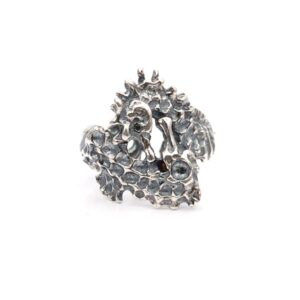 anello in argento a forma di cavallucci marini
