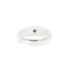 anello in argento 925 con zircone nero